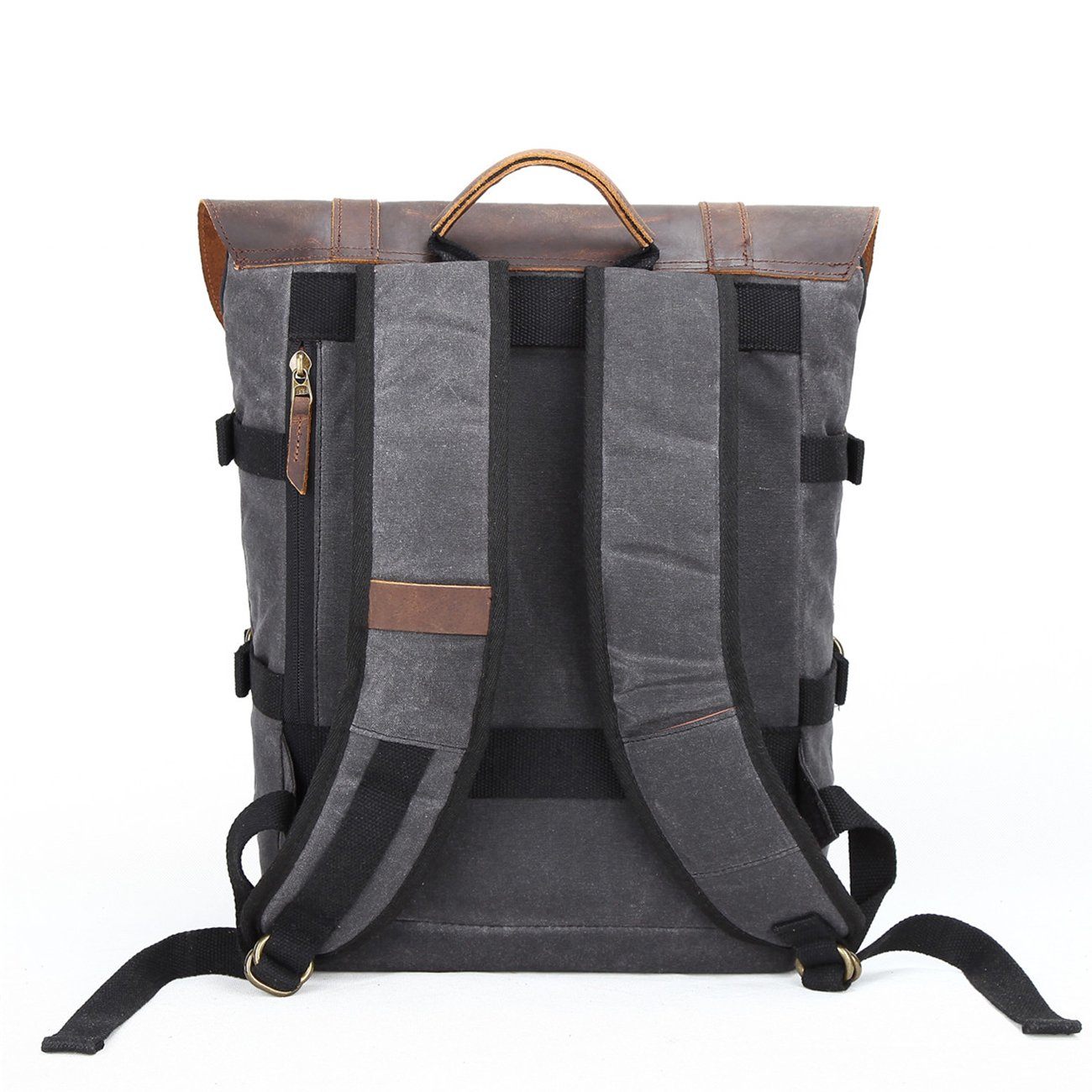 Canvas and Leather Camera Backpack CB07-KKICO