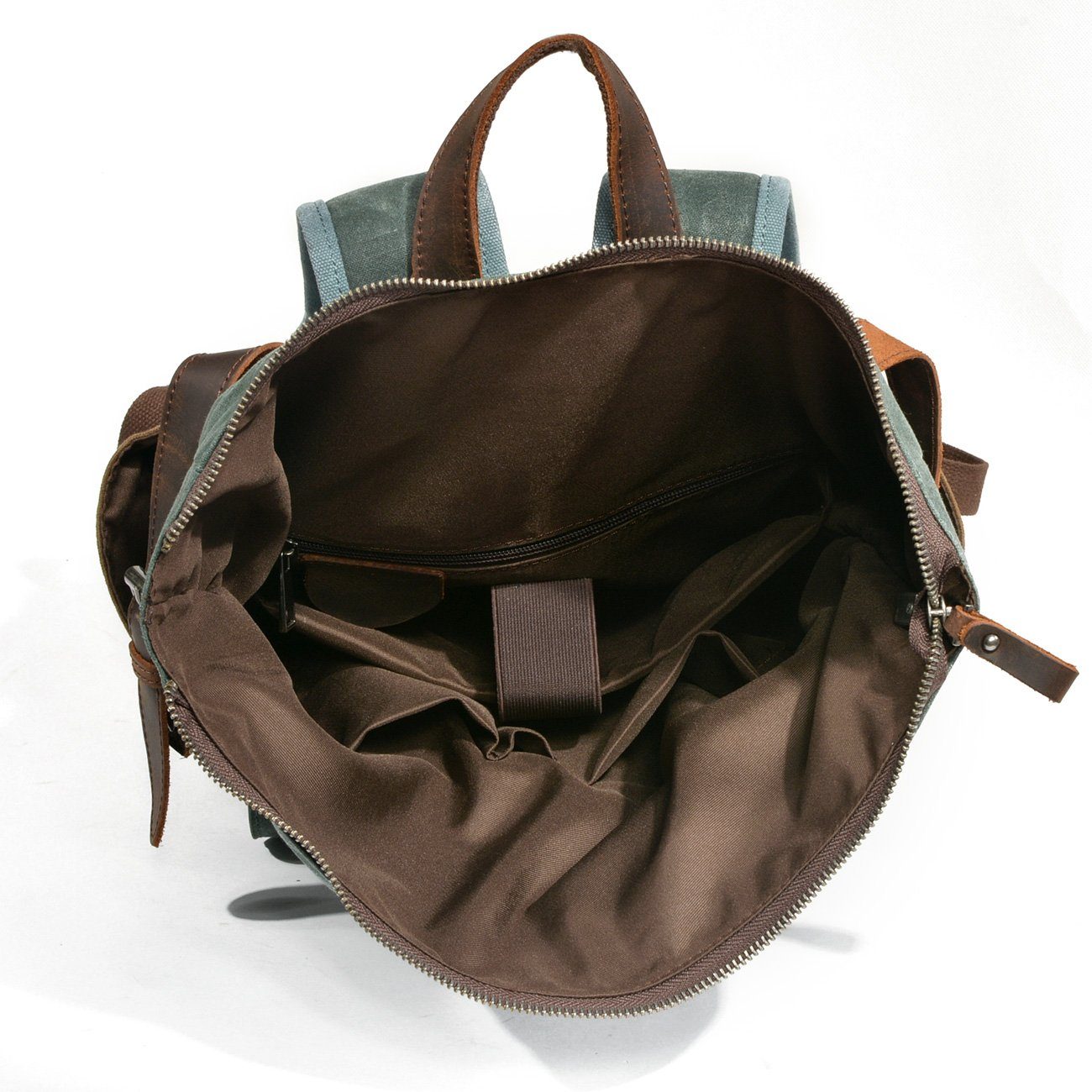 Waxed Canvas Roll Top Backpack CB06-KKICO