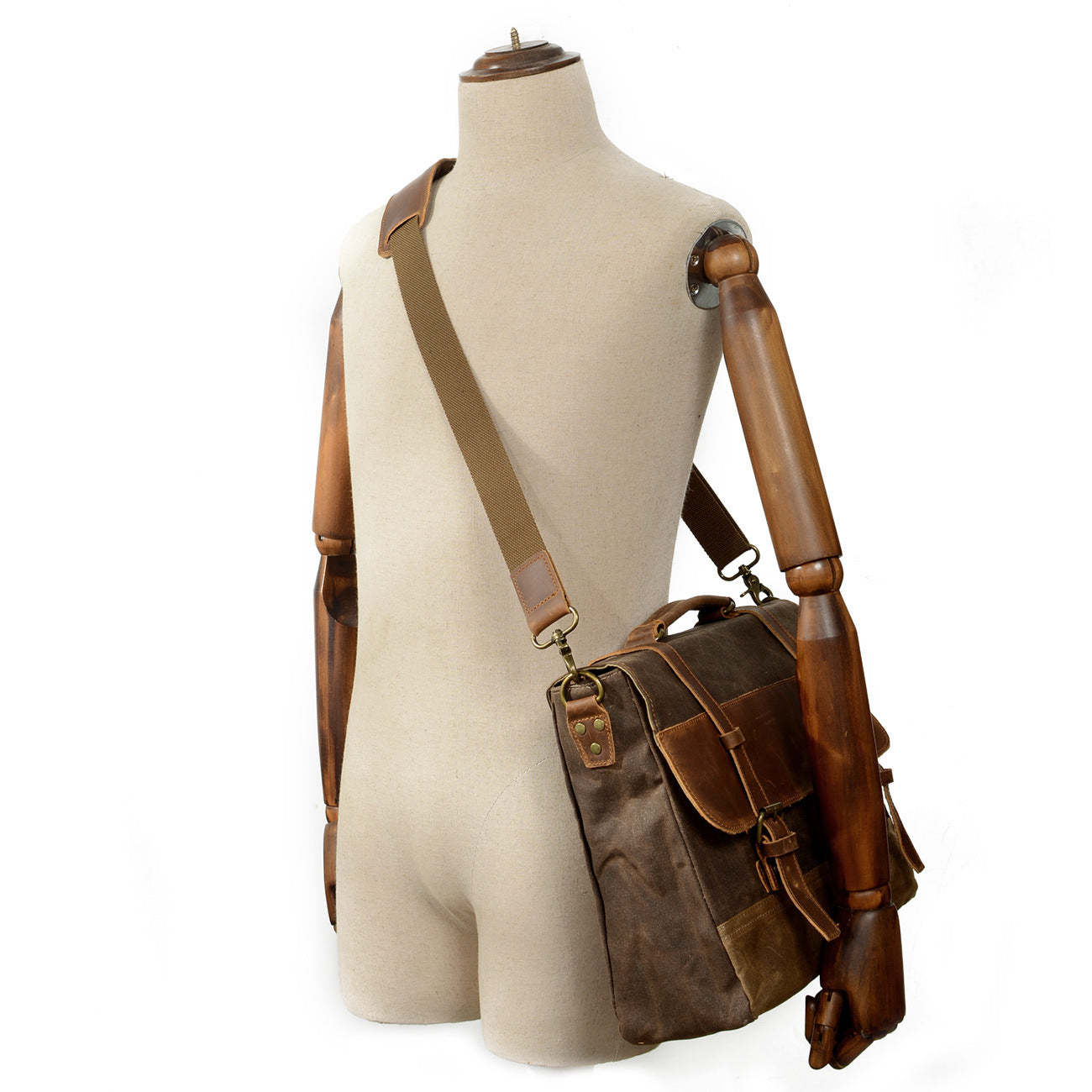 Waxed Canvas Messenger Bag CB17