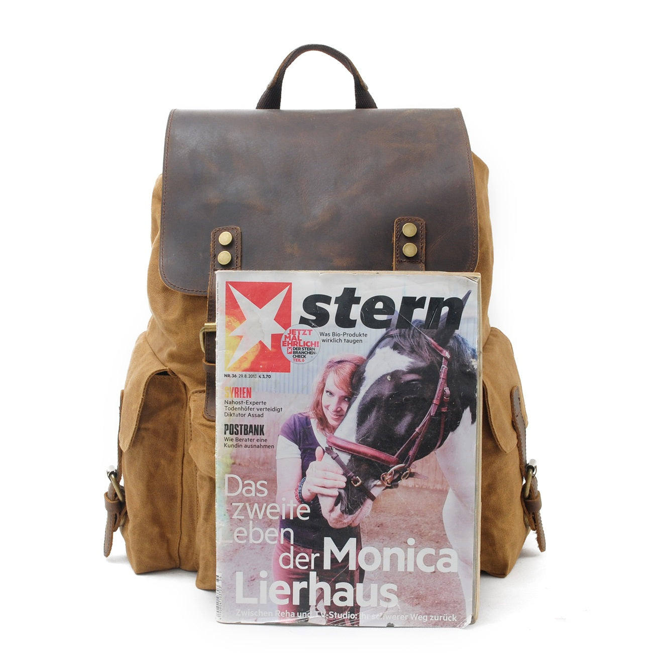 Waxed Canvas Backpack CB23-KKICO