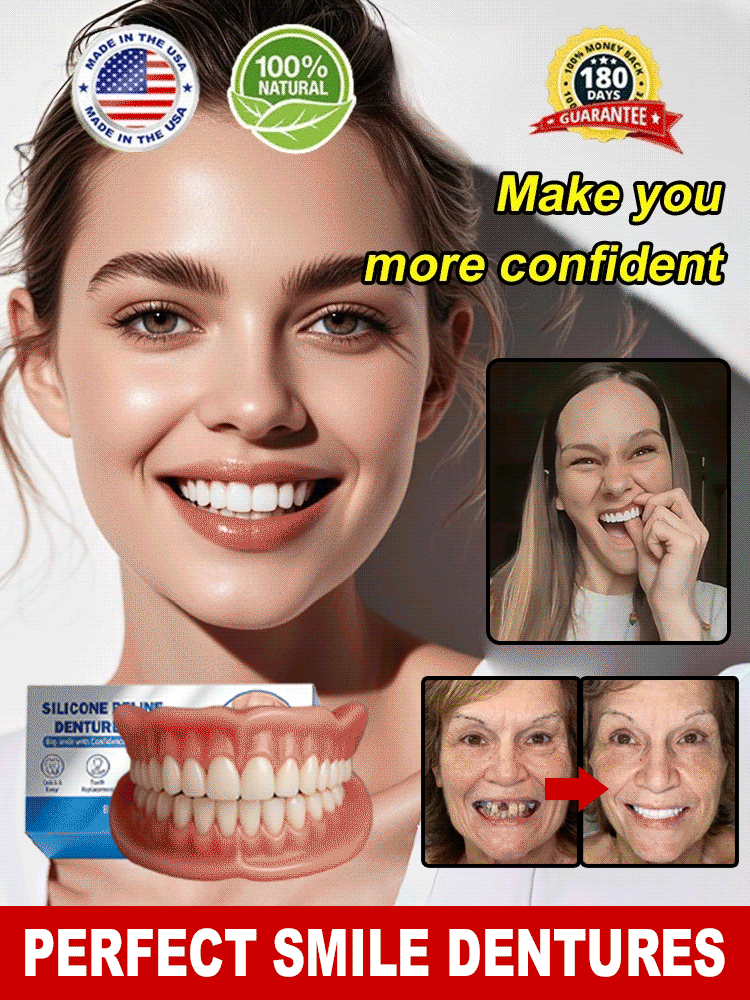 【100% adaptive denture set that fits snugly】Not easy to fall off, fits naturally and perfectly👍Buy one get one free, 98.9% positive reviews, 99% repurchase rate!