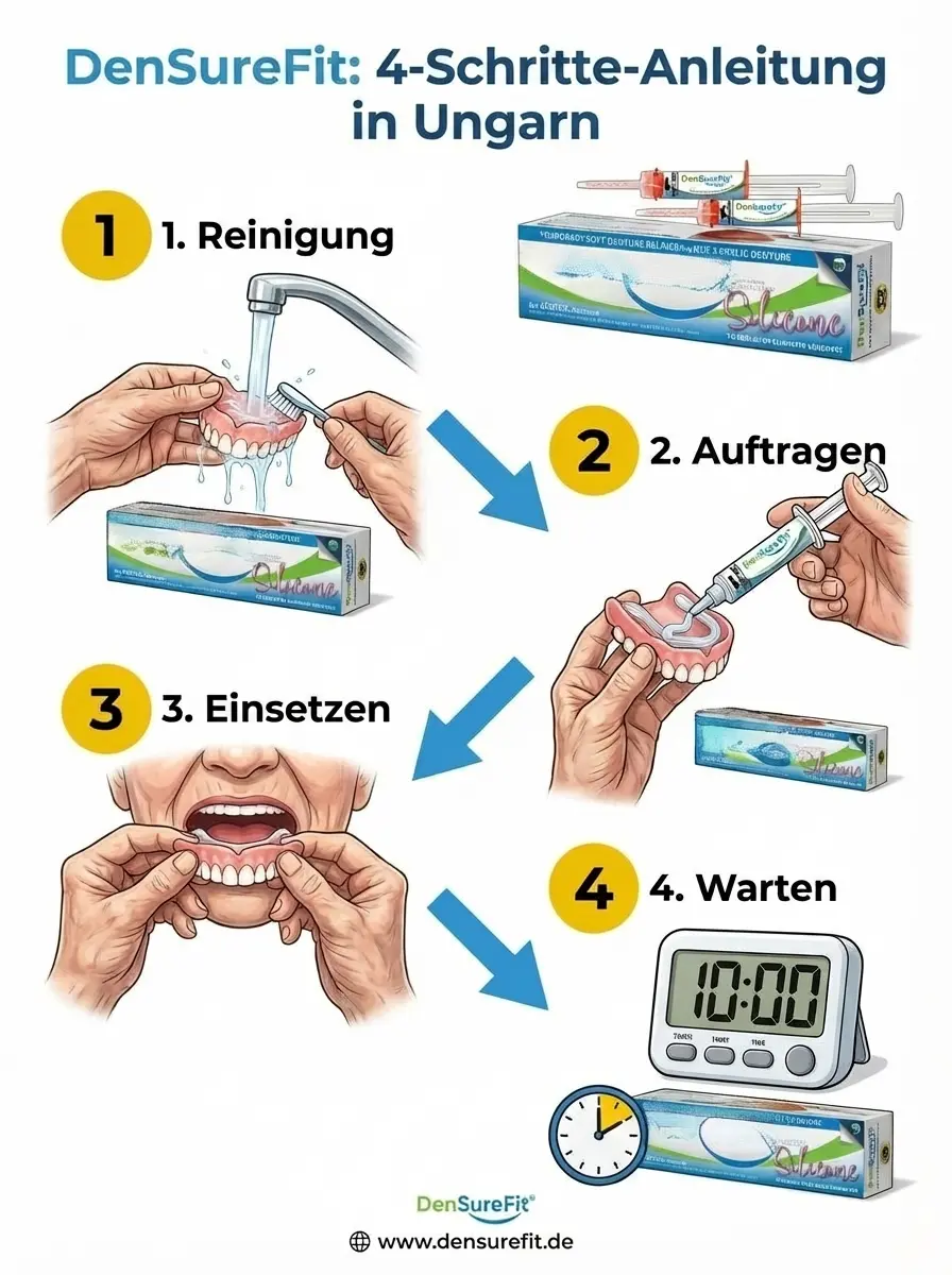  🇩🇪 Schluss mit klebriger Haftcreme! Fester Halt für Ihre Prothese.