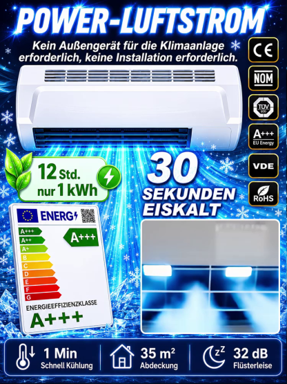 Mobiles Premium-Klimasystem – Die smarte Kühlung für Ihr Zuhause 🏔️Dieses kompakte Kühlsystem bietet Ihnen sofortige Frische – ganz ohne Bohren oder Genehmigung vom Vermieter.