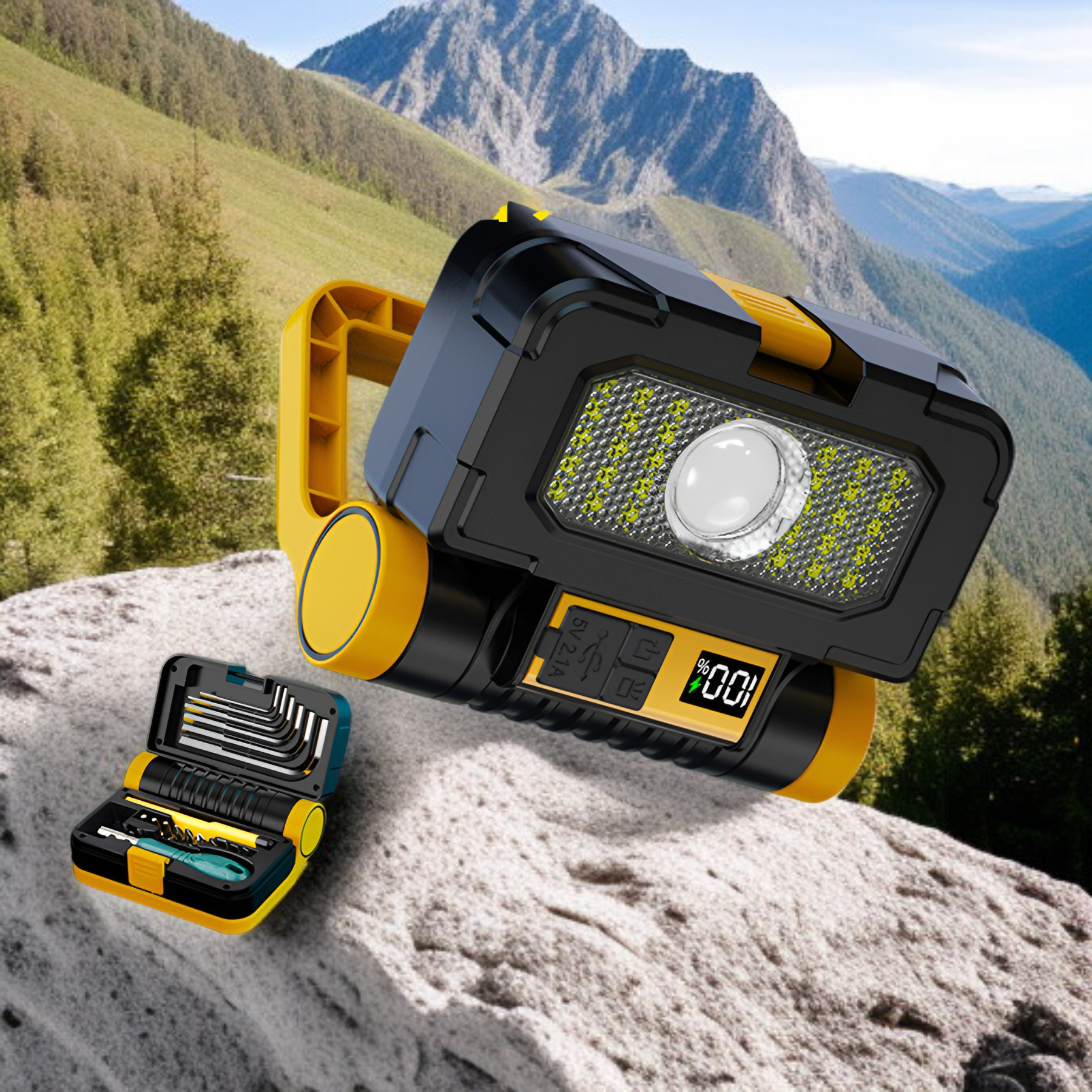 Napelemes hordozható lámpa