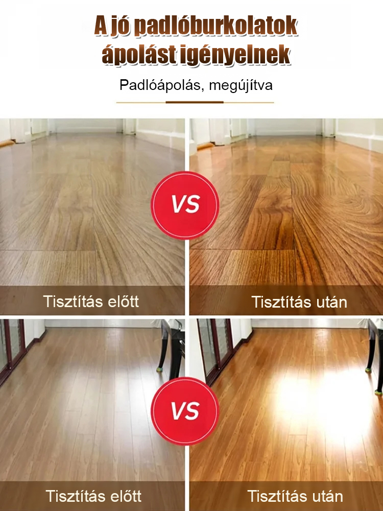 【Ragyogóan fényes】Koncentrált formulájú padlótisztító