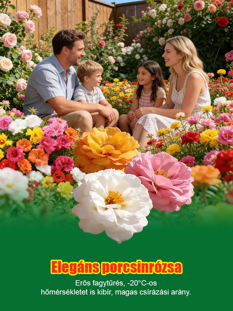 【Egész évben gyönyörködhetünk virágokban】Négy évszakban könnyen életben tartható moharózsa és porcsi