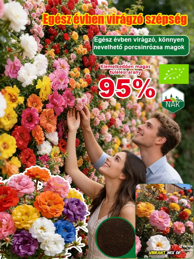 【Egész évben gyönyörködhetünk virágokban】Négy évszakban könnyen életben tartható moharózsa és porcsi