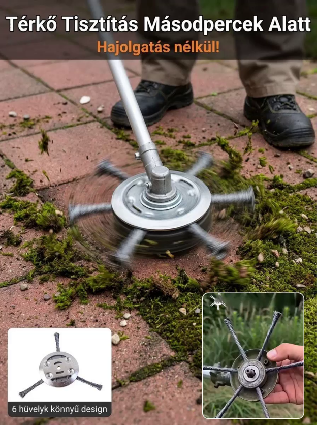 Kis lítium akkumulátoros acélszálas fűnyírófej fűnyíró tartozékok