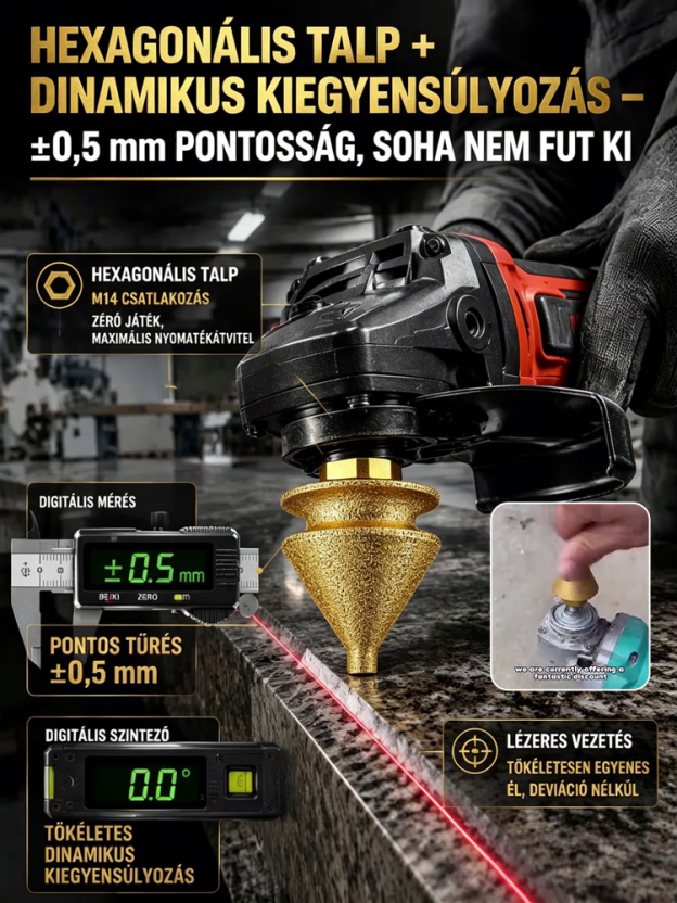 【Kőipari szövetség ajánlja soha nem omló szélek】Vákuumos forrasztott gyémánt csiszolófej