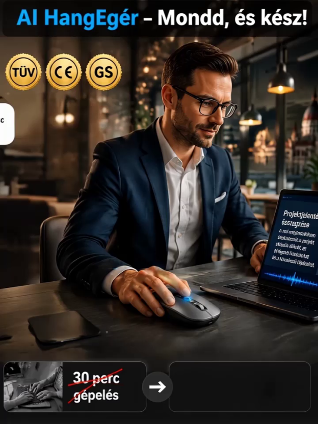 Automatikus gépelés és intelligens funkciók egyetlen egérben!