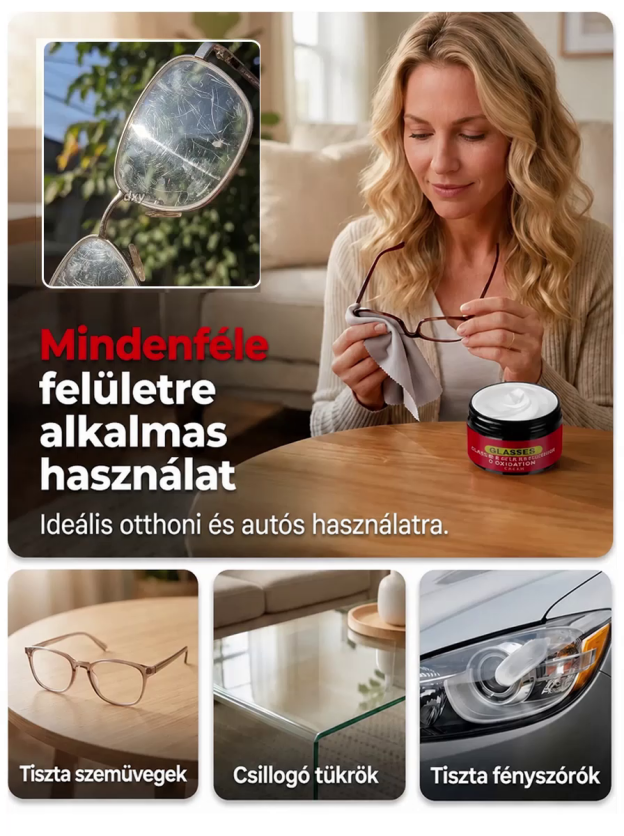  Autóüveg polírozó karceltávolító paszta