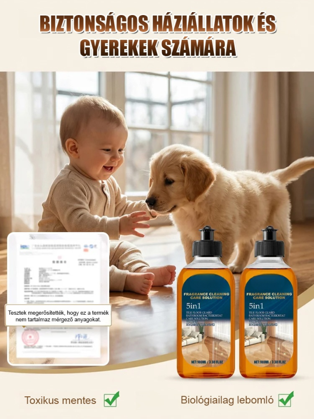 【Ragyogóan fényes】Koncentrált formulájú padlótisztító