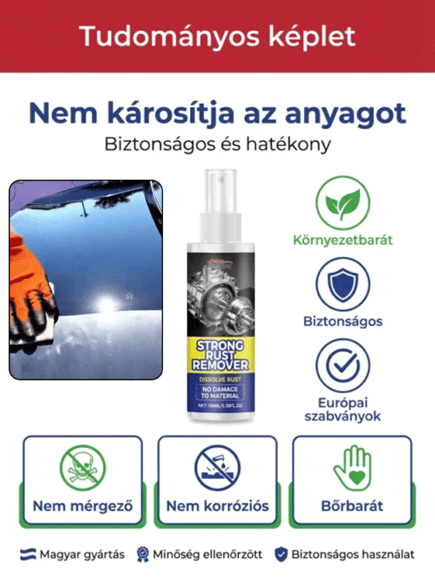 Autó rozsdaeltávolító + javító + polírozó 3 az 1-ben spray