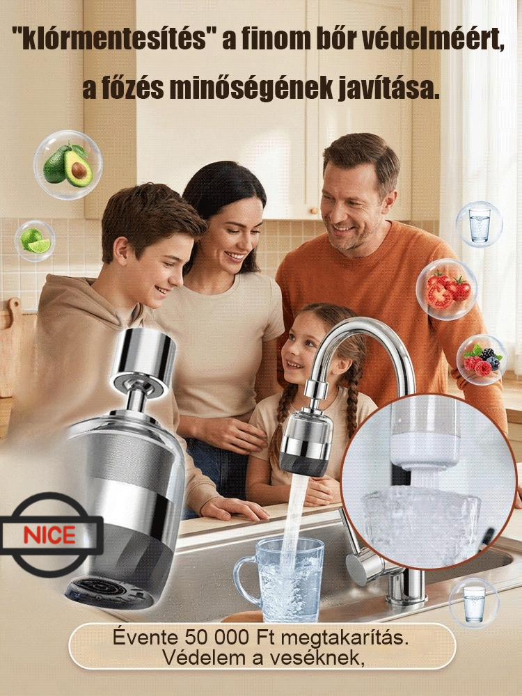 Víztisztító szűrő 【csere szűrőbetét】