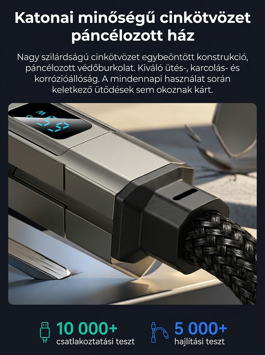 4 az 1-ben 65W gyorstöltő, Akár -50% kedvezmény ma!
