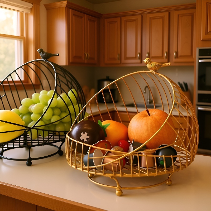 Luxus gyümölcskosár a nappali dohányzóasztalán