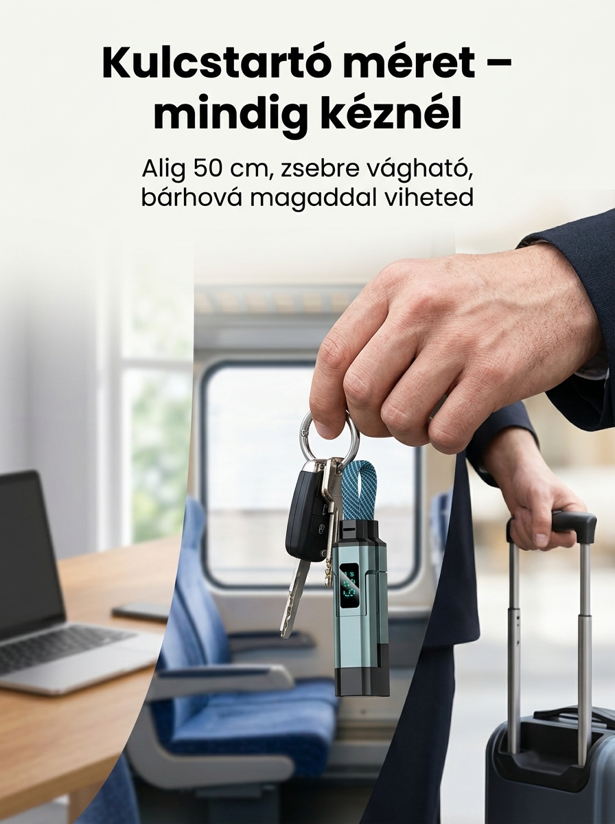 4 az 1-ben 65W gyorstöltő, Akár -50% kedvezmény ma!