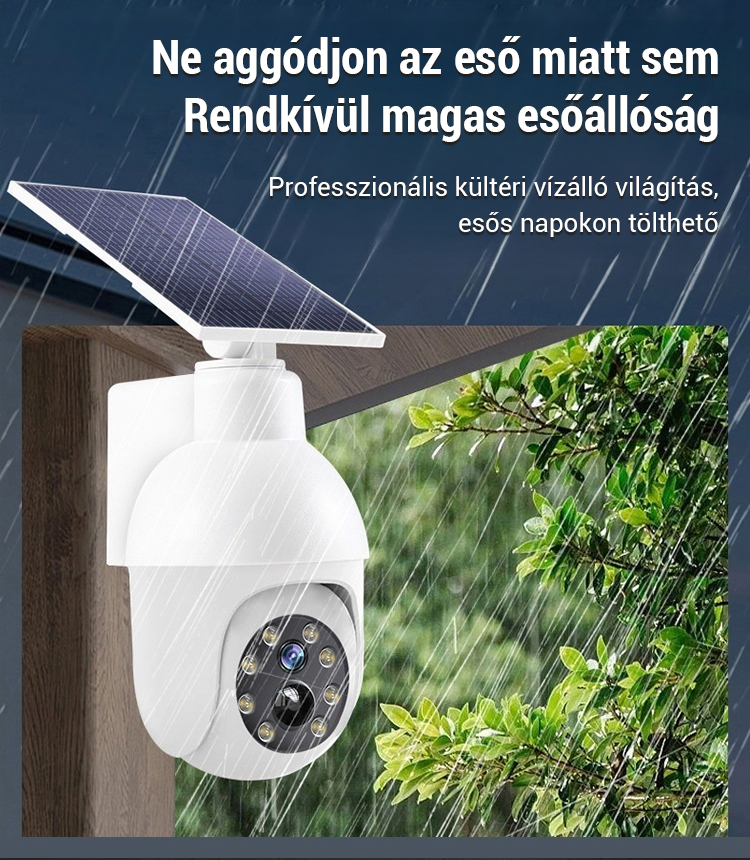 6. generációs intelligens panorámakamera 🔍 Támogatja a valós idejű követést, színes éjjellátó üzemmódot, víz- és villámvédelmet, valamint a távoli kommunikációt 📡 Beépített műholdas hálózattal – WiFi kapcsolat nem szükséges! 📦 100% pénzvisszafizetési g