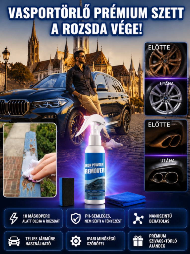 Rozsdaeltávolító tisztítószer spray készlet
