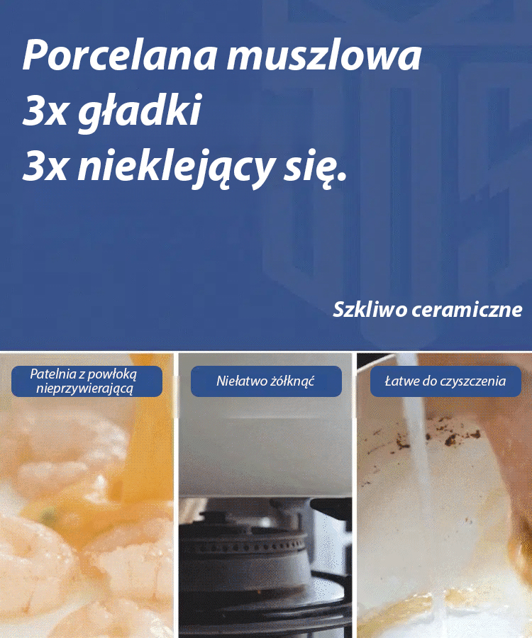 Patelnia z powłoką ceramiczną – nieprzywierająca 🍳Nadaje się do każdej kuchenki!