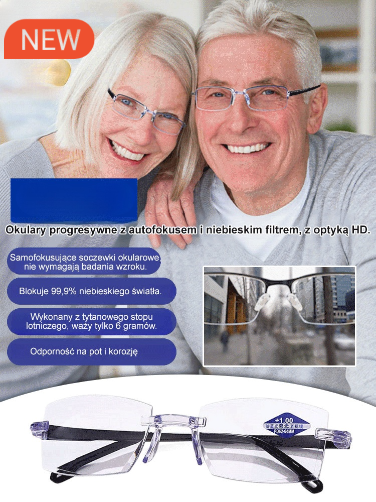 【Przywróć wzrok do jasności sprzed 20 lat】Okulary do czytania Smart Zoom Comfort
