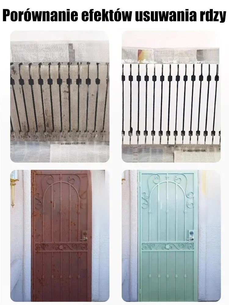 【SUPER ODRDZEWIACZ】 Do wszystkich zardzewiałych przedmiotów – czyści, poleruje i chroni w jednym kroku!