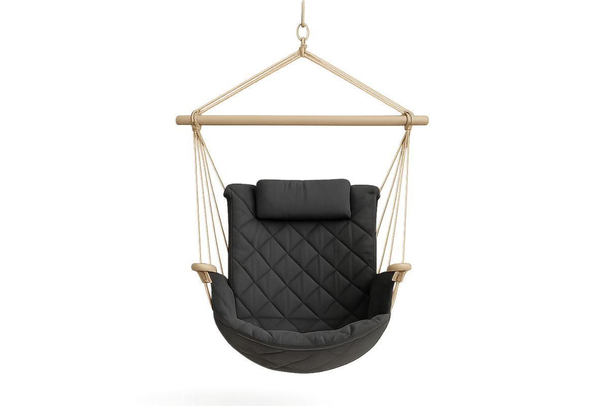 Riippuva tuoli puu ja polyesteri musta-Verdeharmonia