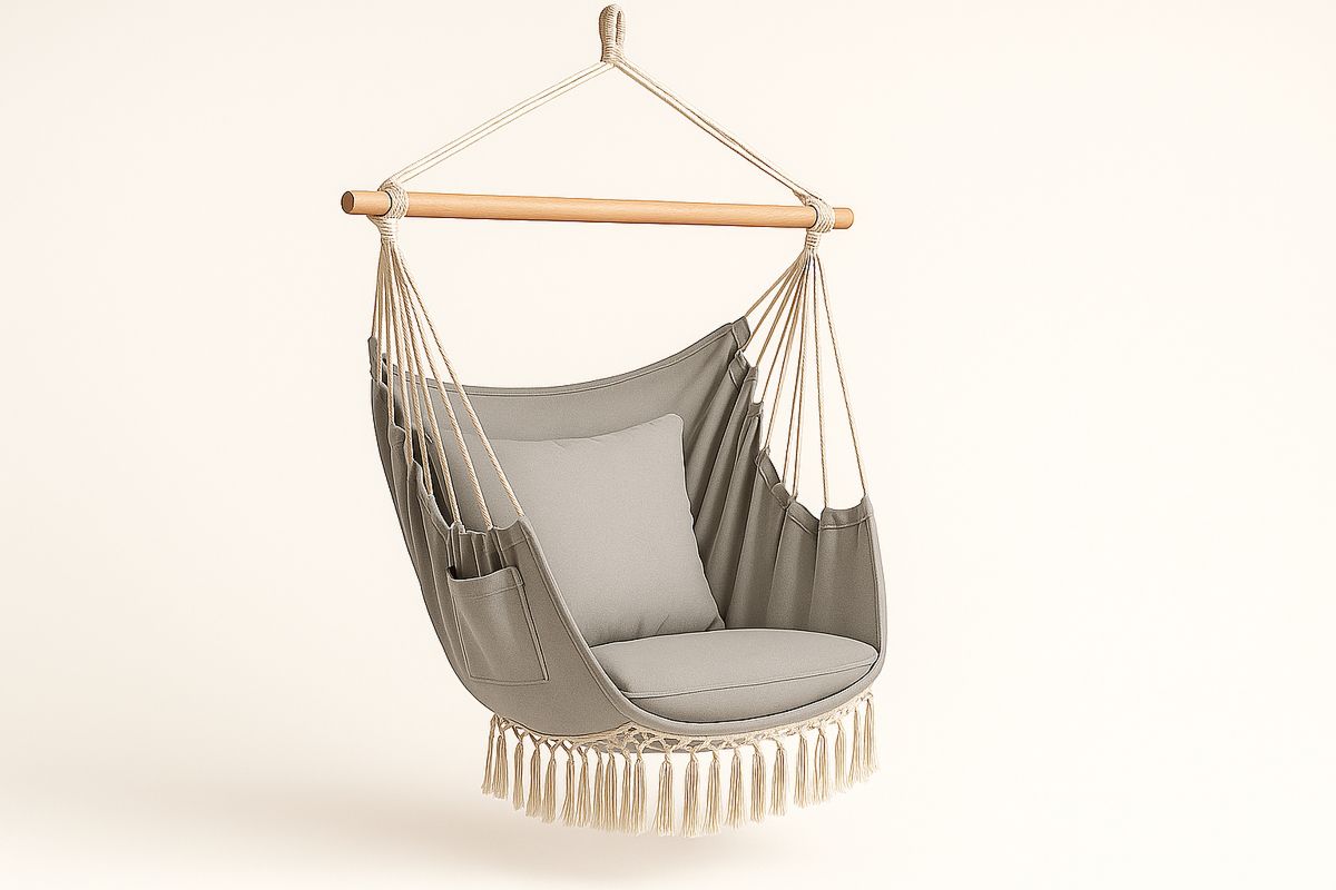 Puuvillakangas Riipputuoli Puutangolla, Harmaa-Verdeharmonia