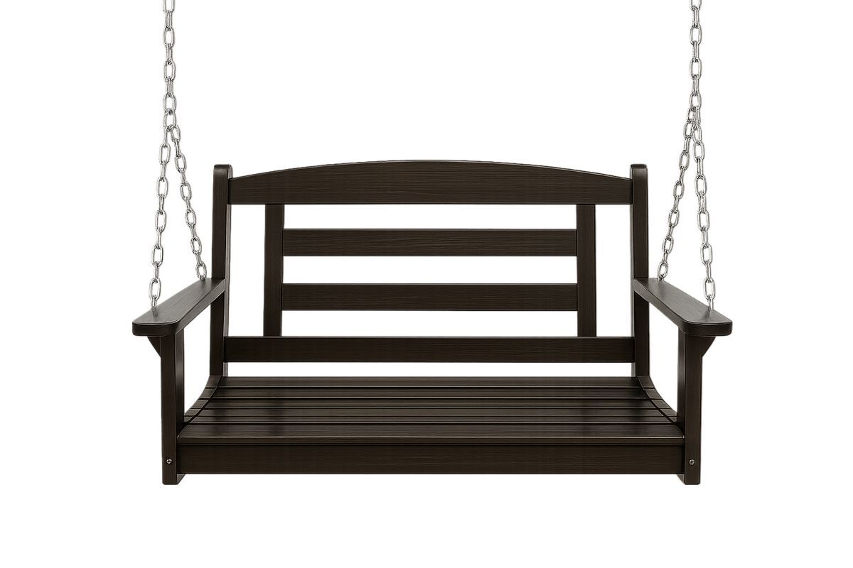 Muovinen Puutarhakeinu Teräsketjuilla Ruskea-Verdeharmonia