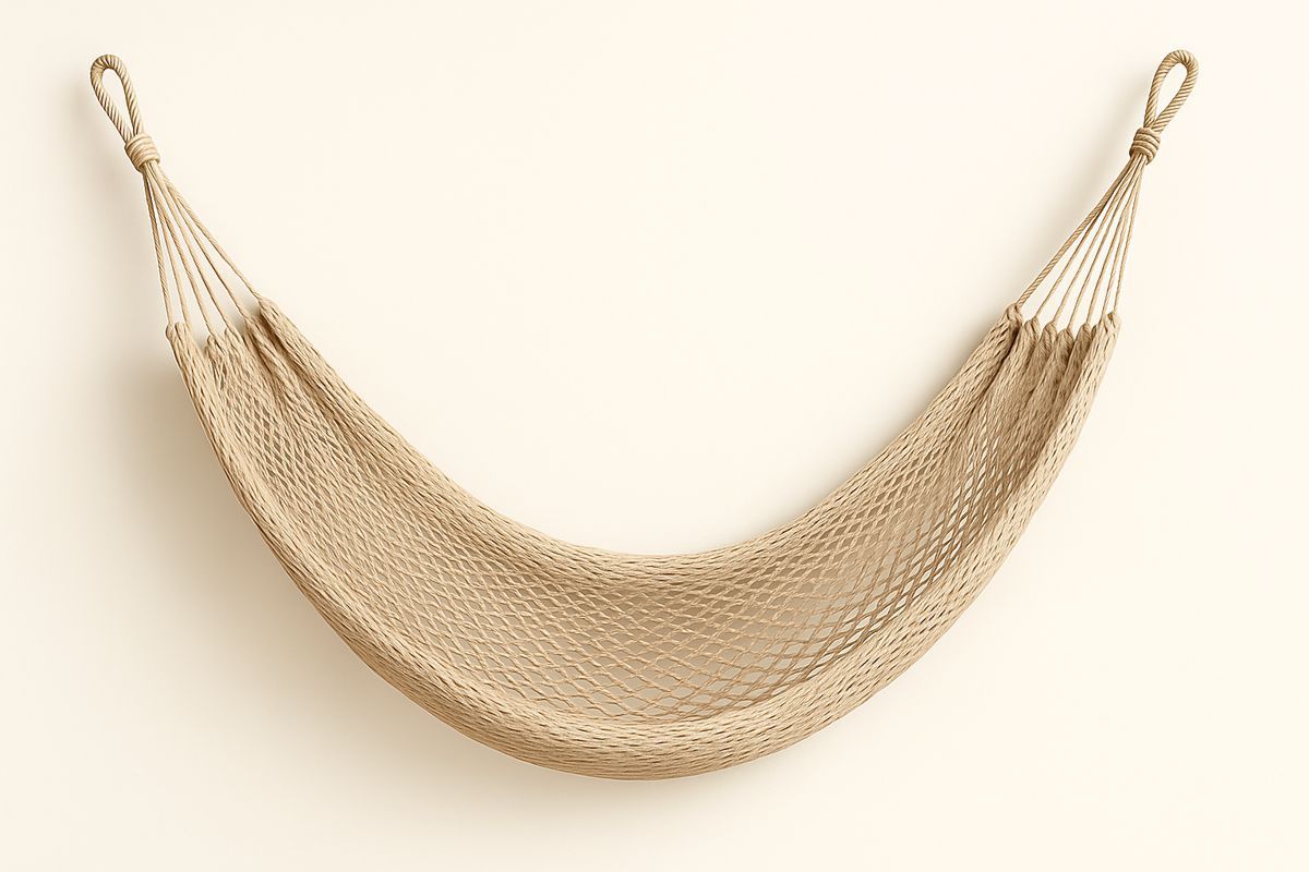 Puuvillainen Riippumatto Beige 200cm-Verdeharmonia