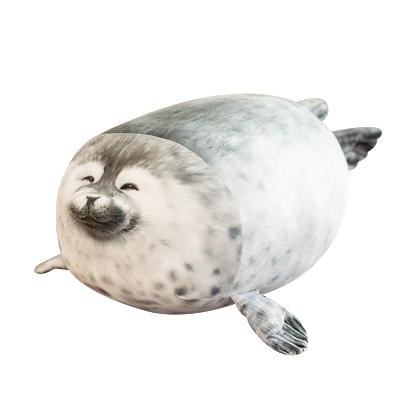 Popular seal-shaped throw pillow from the aquarium plush toy collection