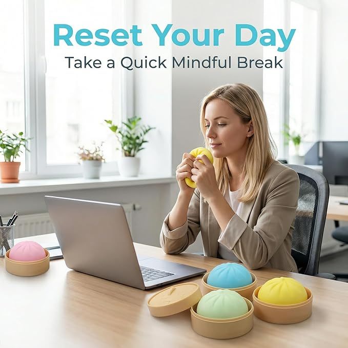 Squishy Dumpling Sensory Toys Mystery Dumpling Squishy Stress Relief Fidget Easter Gifts for Kids & Adults Anxiety Relief Squeeze Toy for Boys and Girls Easter Basket Stuffers for Teens