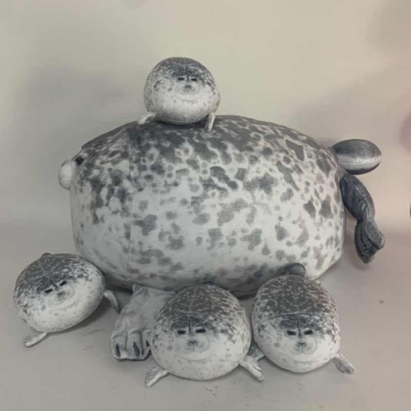 Popular seal-shaped throw pillow from the aquarium plush toy collection