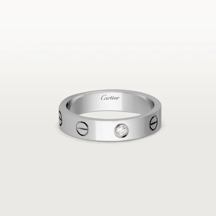 LOVE WEDDING BAND, 1 DIAMOND