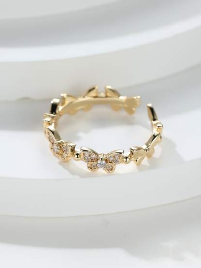Butterfly Decor Cuff Ring