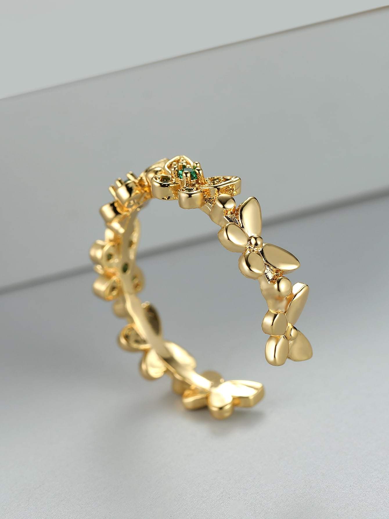 Butterfly Decor Cuff Ring