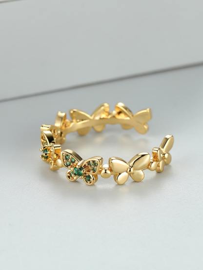Butterfly Decor Cuff Ring