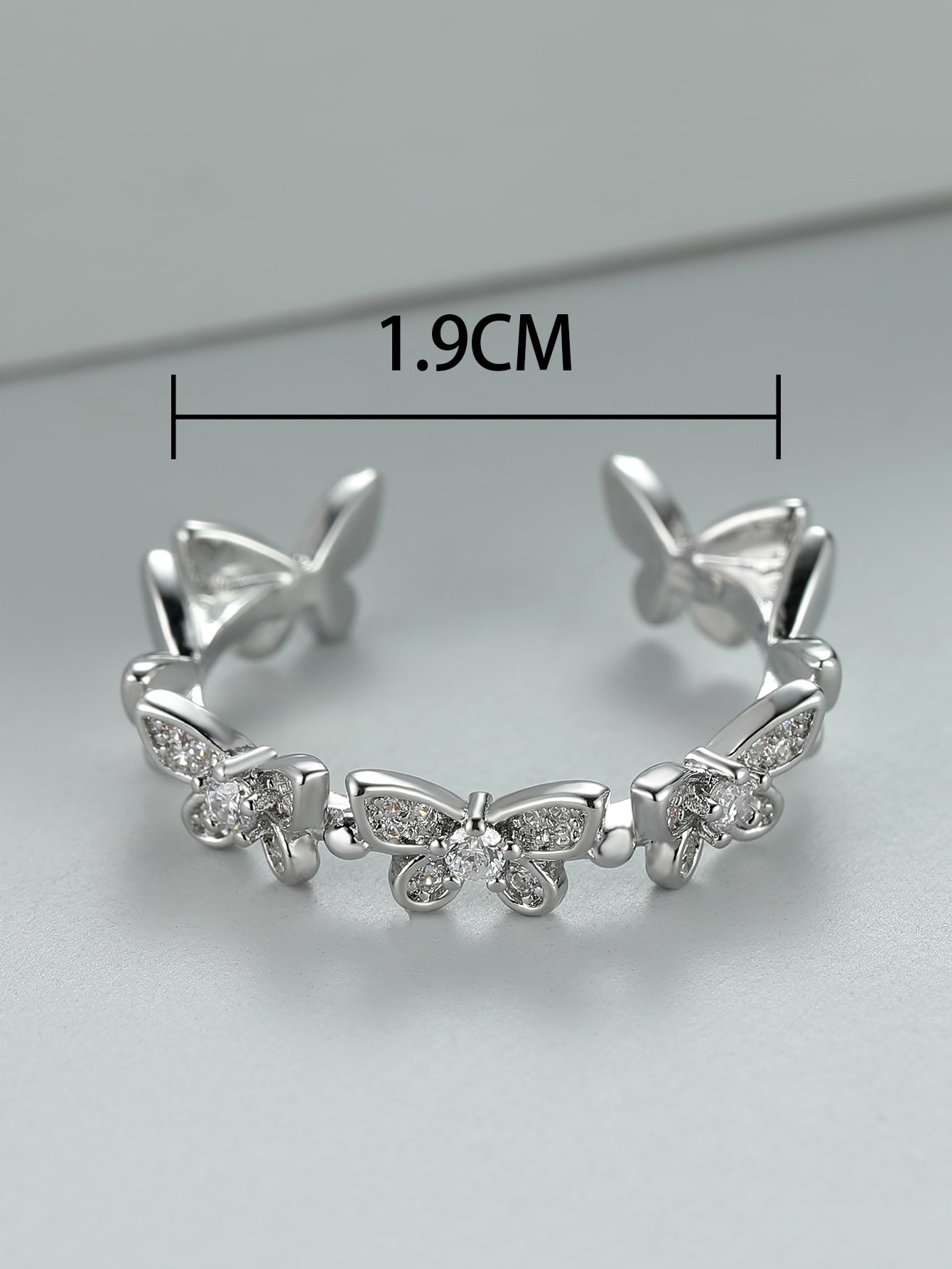 Butterfly Decor Cuff Ring