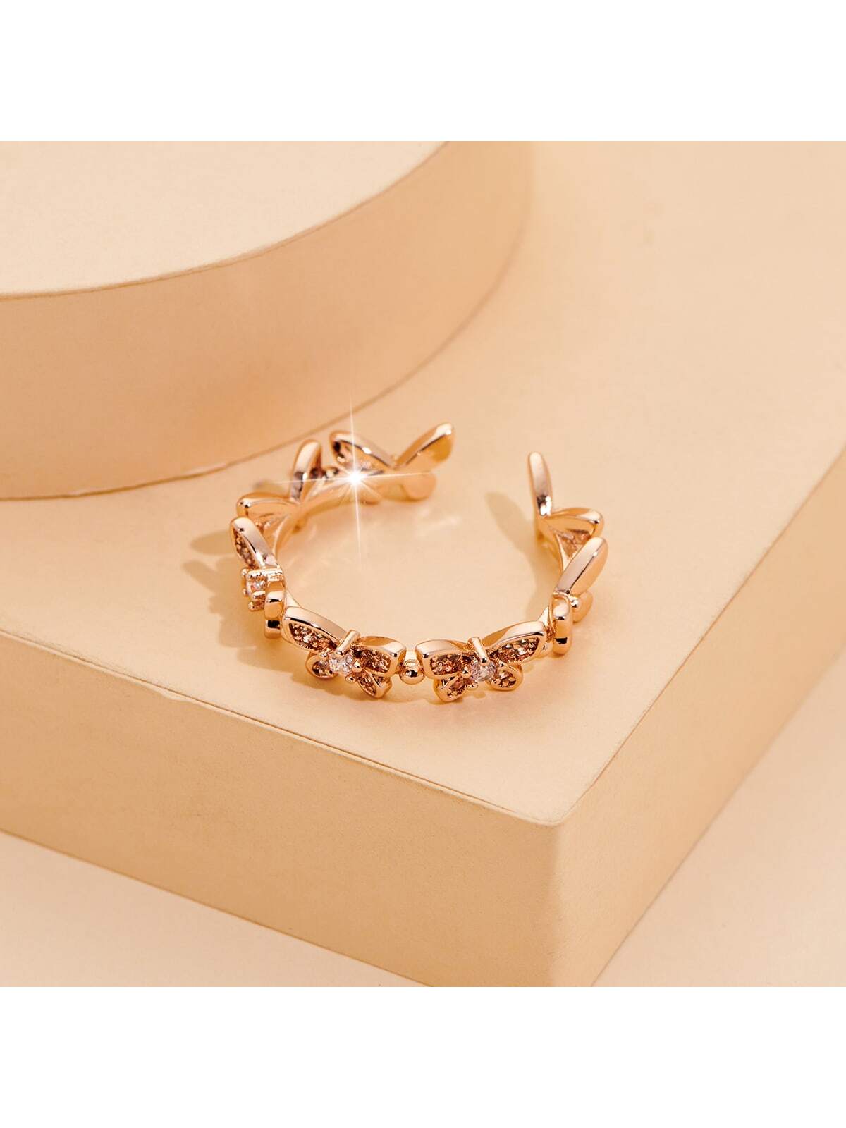 Butterfly Decor Cuff Ring
