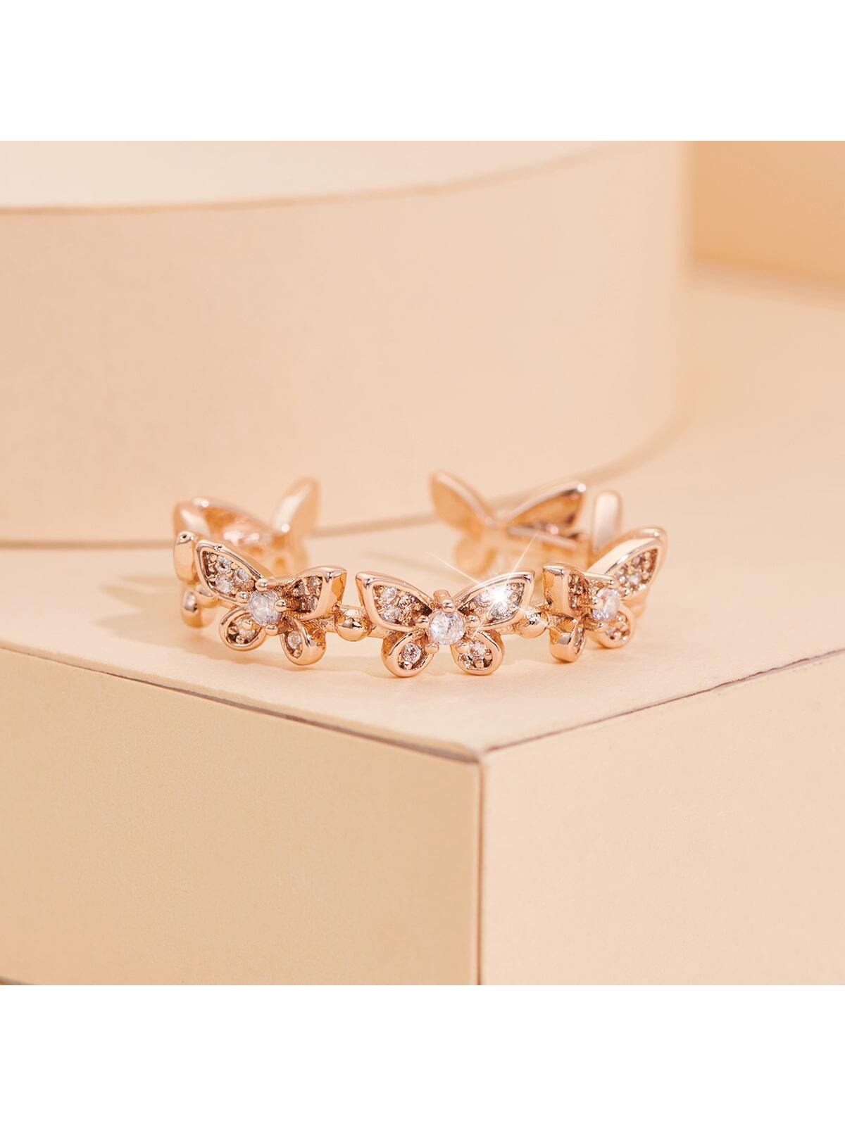 Butterfly Decor Cuff Ring