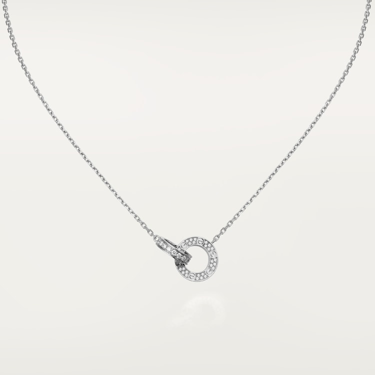 LOVE NECKLACE, DIAMOND-PAVED