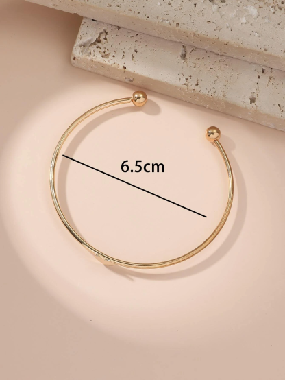 1pc Cute Heart Shaped Personality Adjustable Bracelet With Holiday Vibes Great For Daily Wear