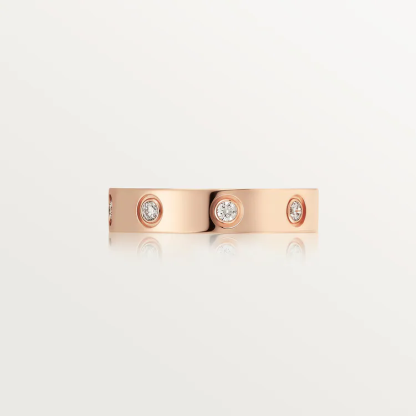 LOVE WEDDING BAND, 8 DIAMONDS