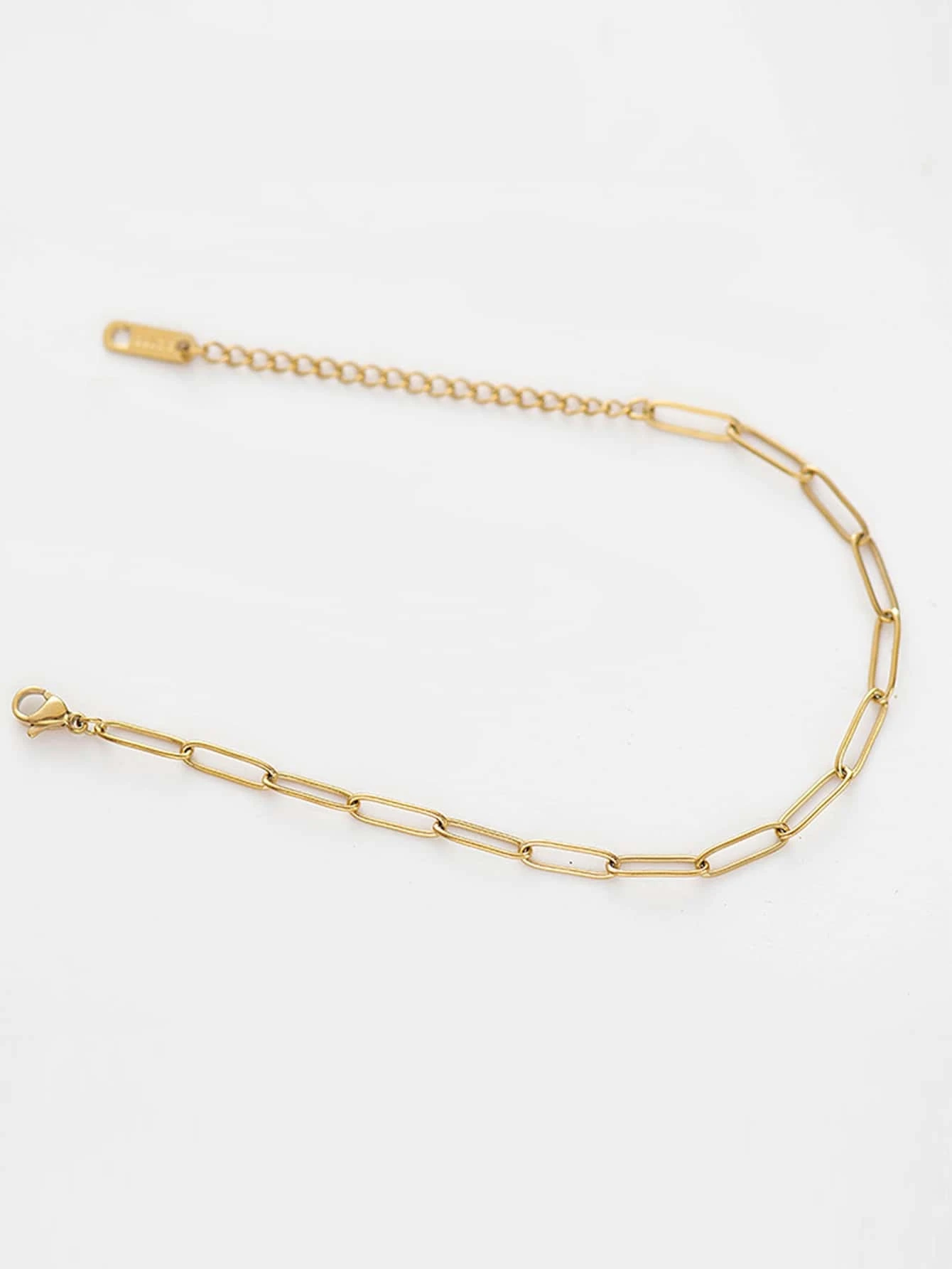 1pc Fashionable Stainless Steel Link Chain Bracelet