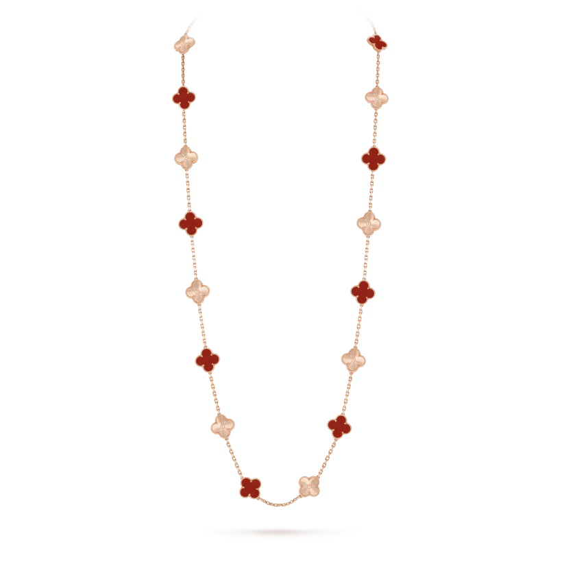 Vintage Alhambra long necklace, 20 motifs
