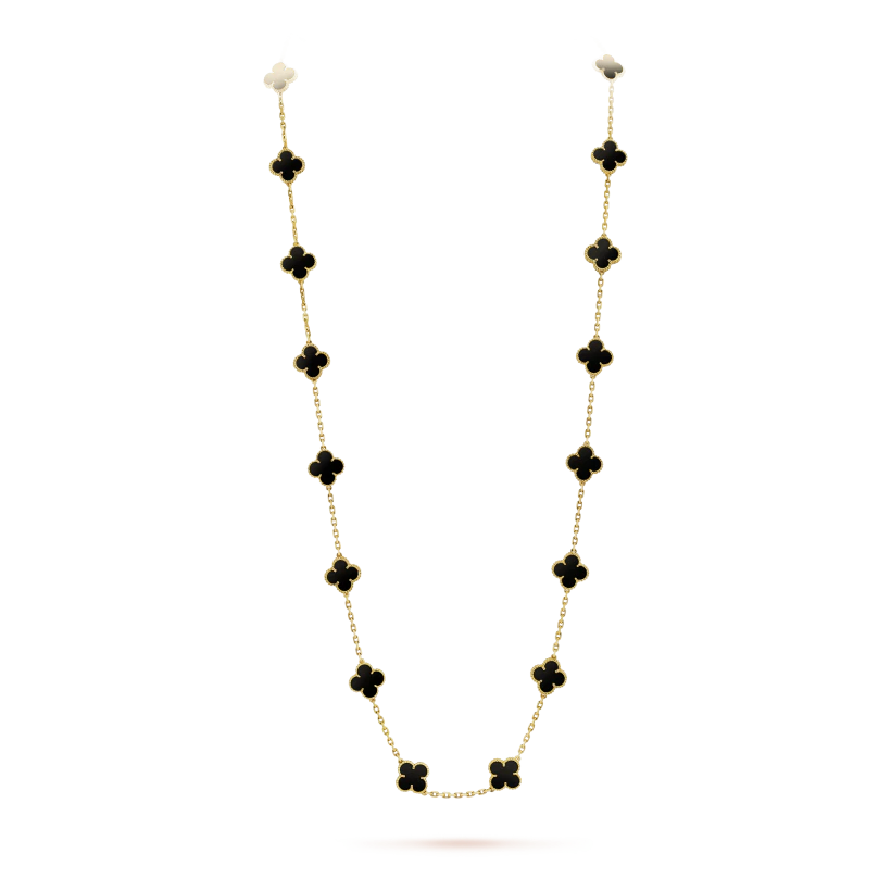 Vintage Alhambra long necklace, 20 motifs
