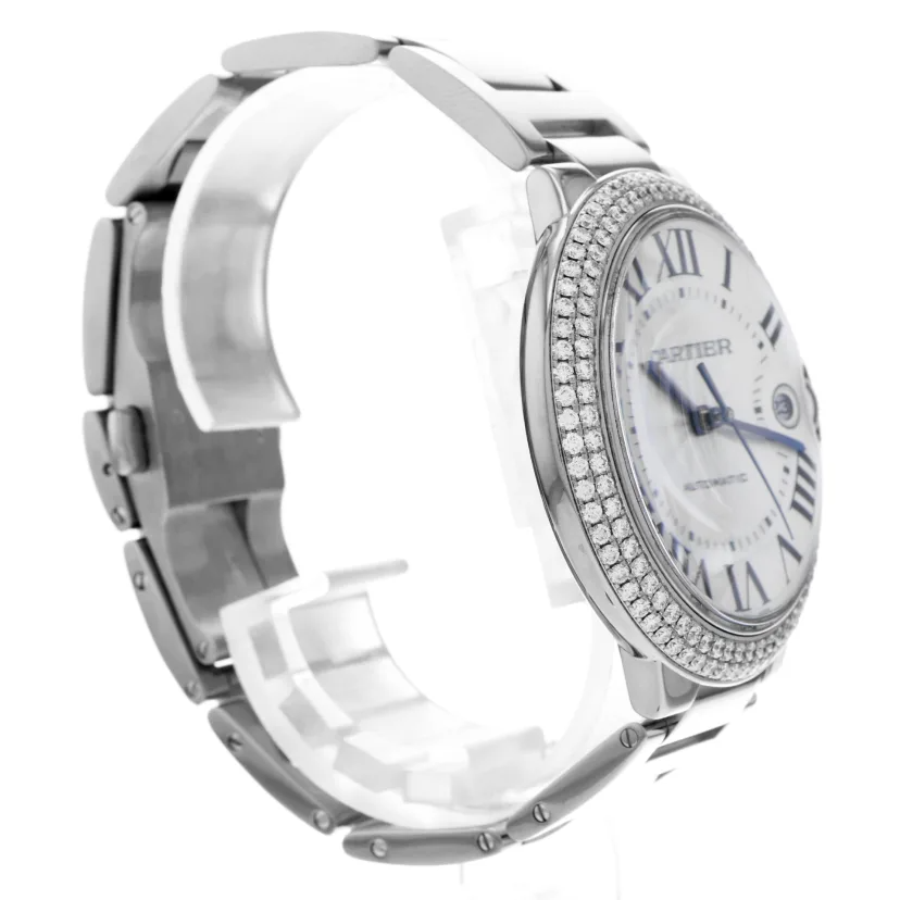 42MM Cartier Ballon Bleu White Gold with Diamonds