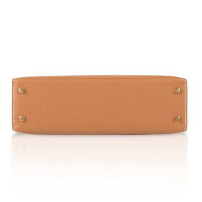 Mini Kelly 20 Bag Sellier Gold Epsom with Gold Hardware