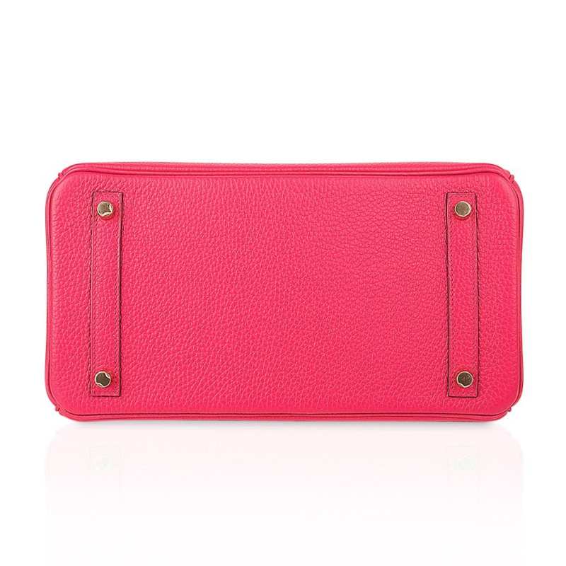 Birkin 30 Bag Rose Extreme Clemence Leather with Gold Hardware