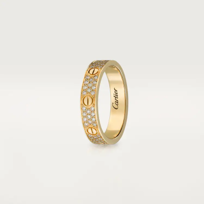 LOVE WEDDING BAND, DIAMOND-PAVED